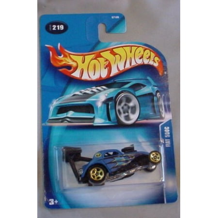 2003 Hot Wheels Fiat 500C 219 Blue 2003 Hot Wheels Fiat 500C 219 Blue
